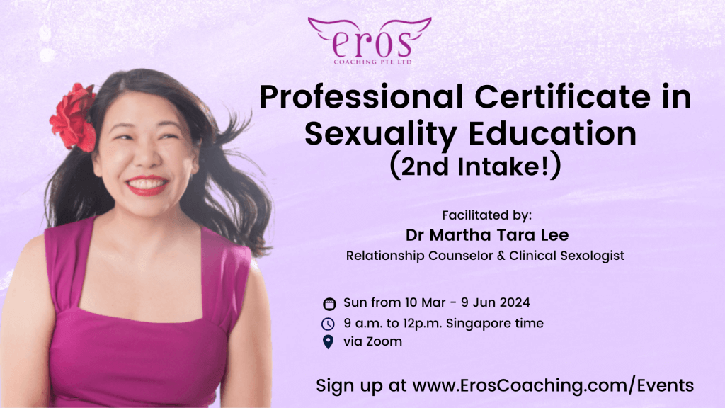 Professional Certificate In Sexuality Education 2nd Intake Eros Coaching